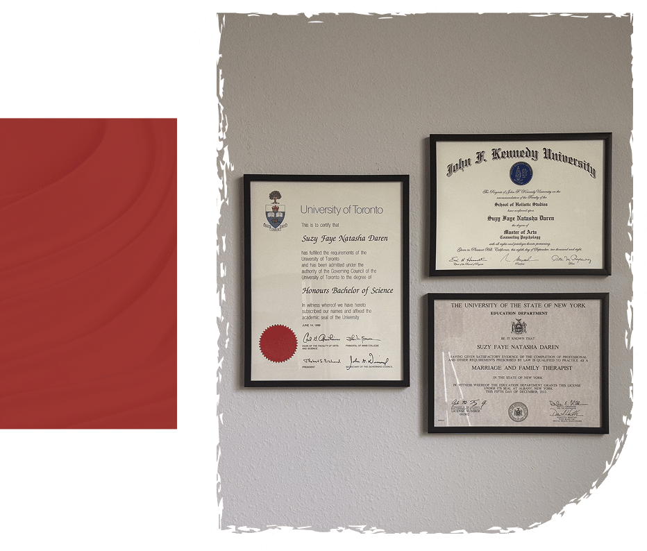 suzy daren certificates photo
